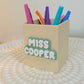 Personalised Pencil Pots - Plastic & Wood