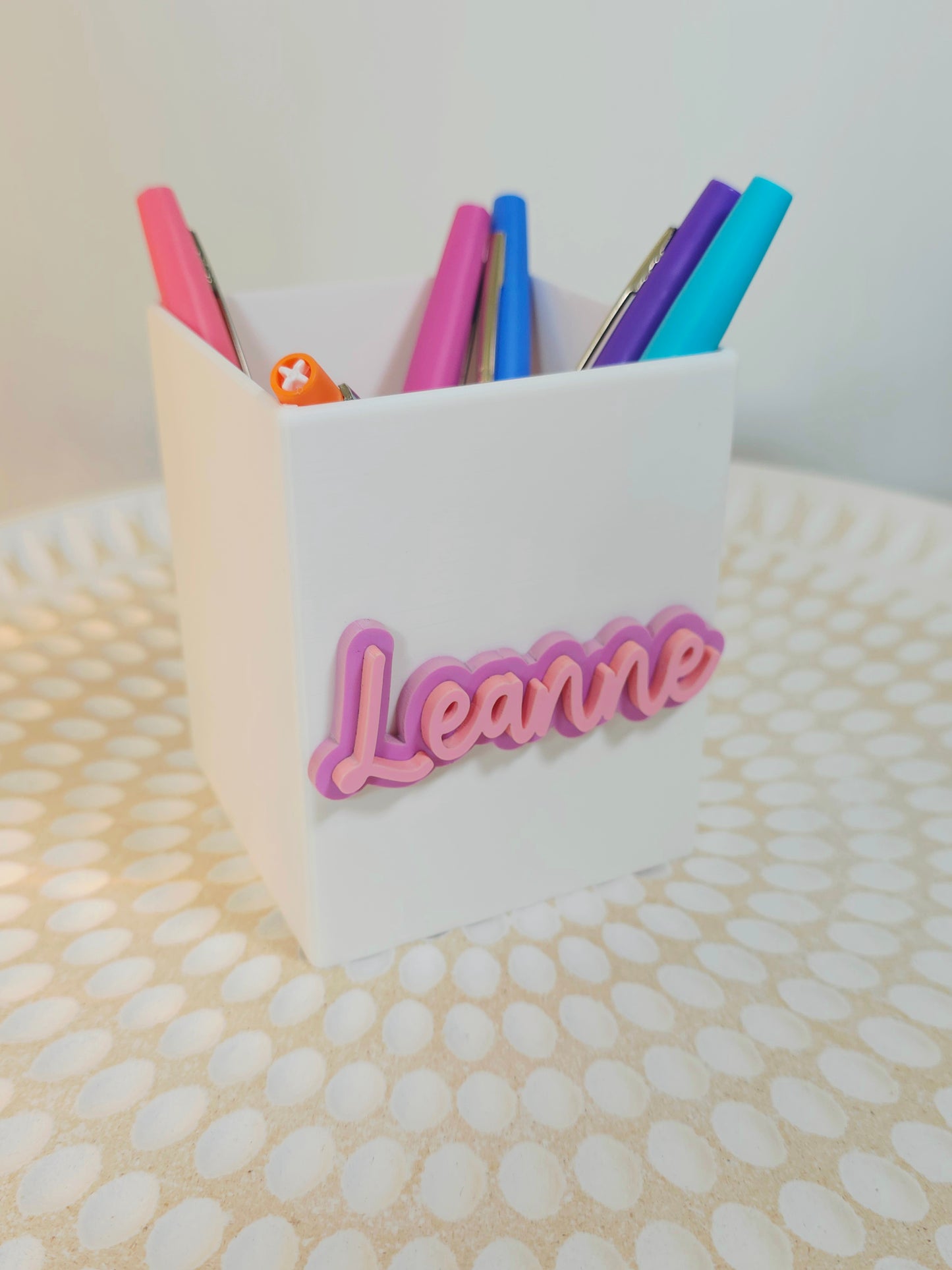 Personalised Pencil Pots - Plastic & Wood
