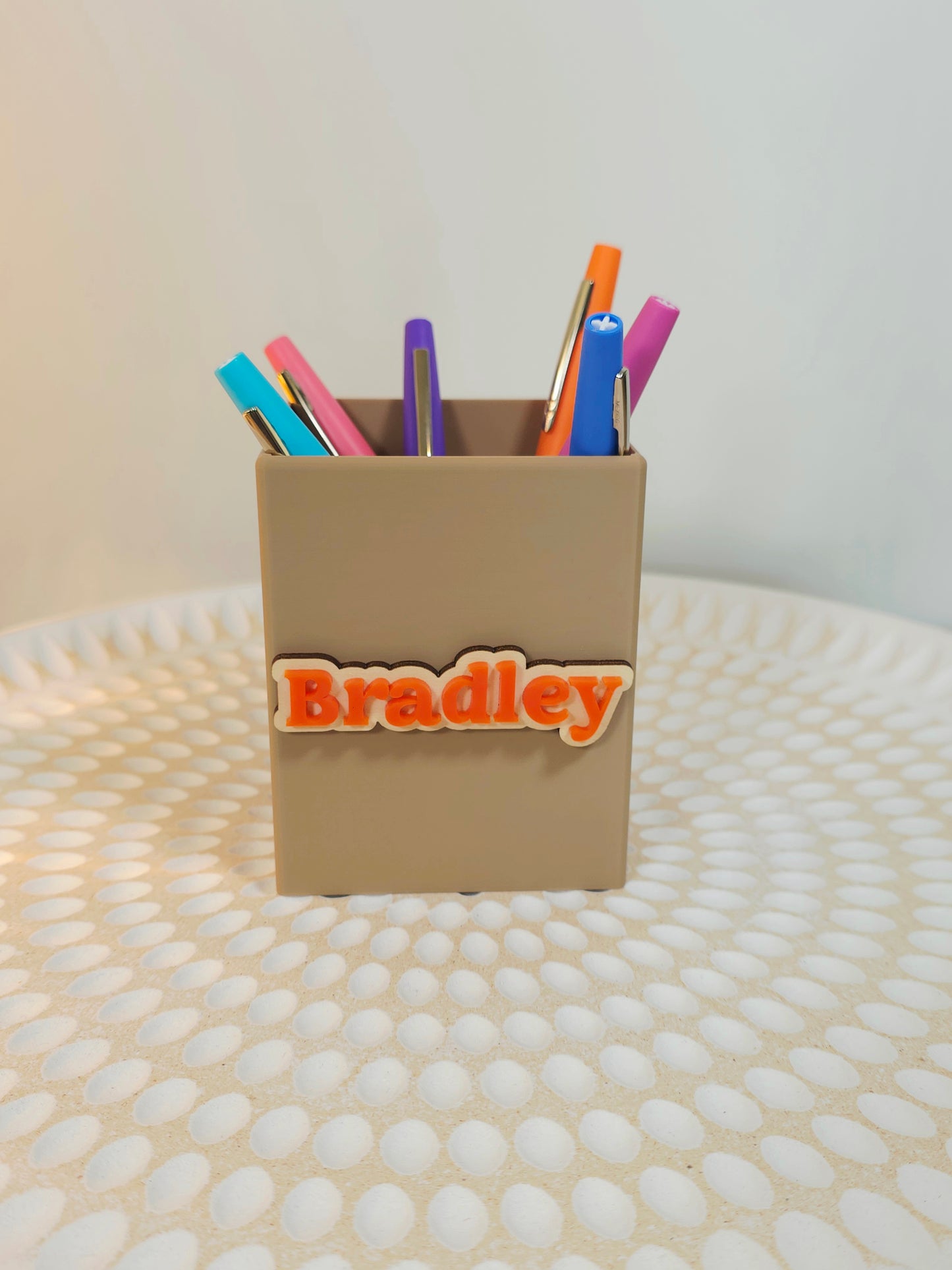 Personalised Pencil Pots - Plastic & Wood