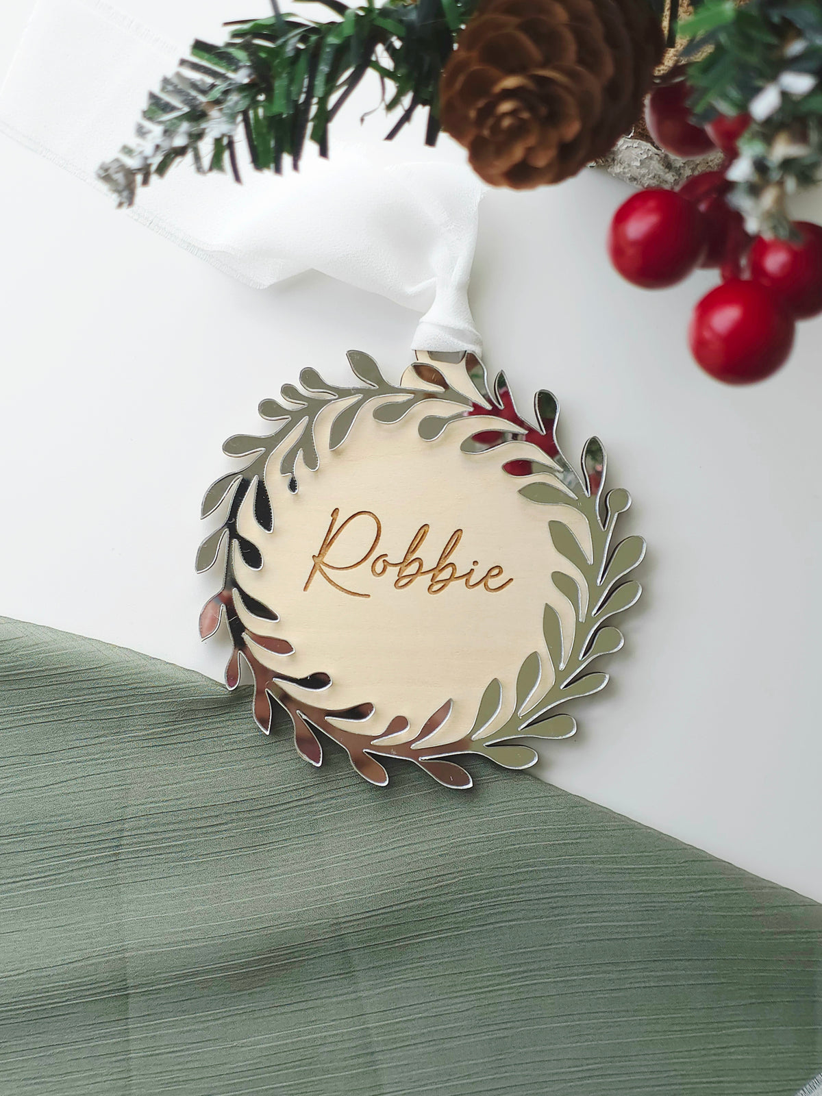 Wreath Personalised Ornament
