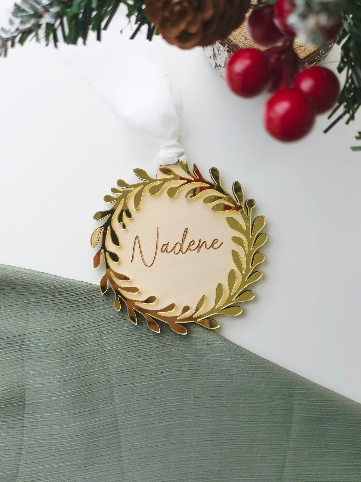 Wreath Personalised Ornament