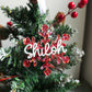 Snowflake Personalised Christmas Ornament - Acrylic