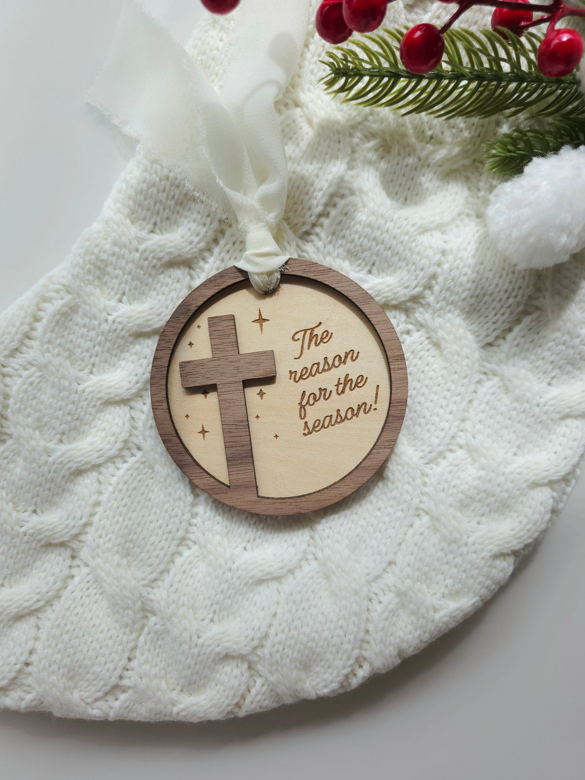 The Reason of the Season Christmas Ornament - Faith Based Ornament