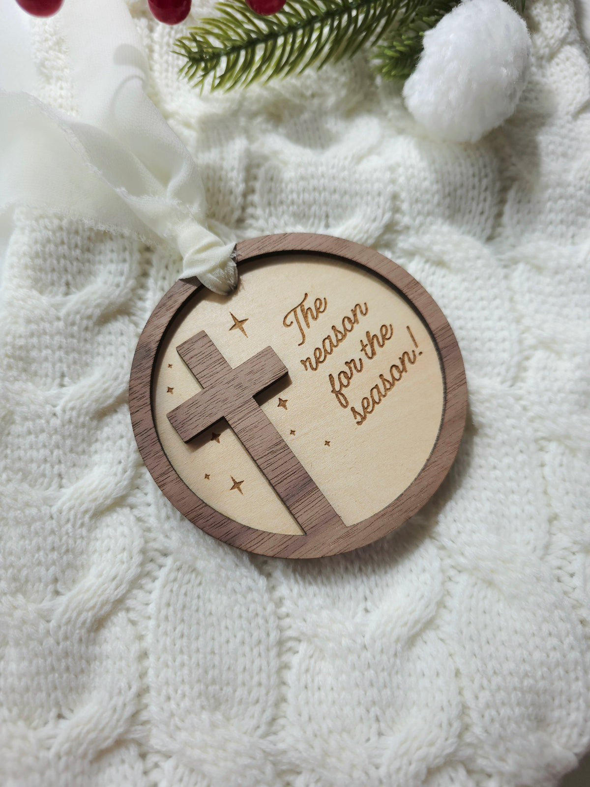 The Reason of the Season Christmas Ornament - Faith Based Ornament