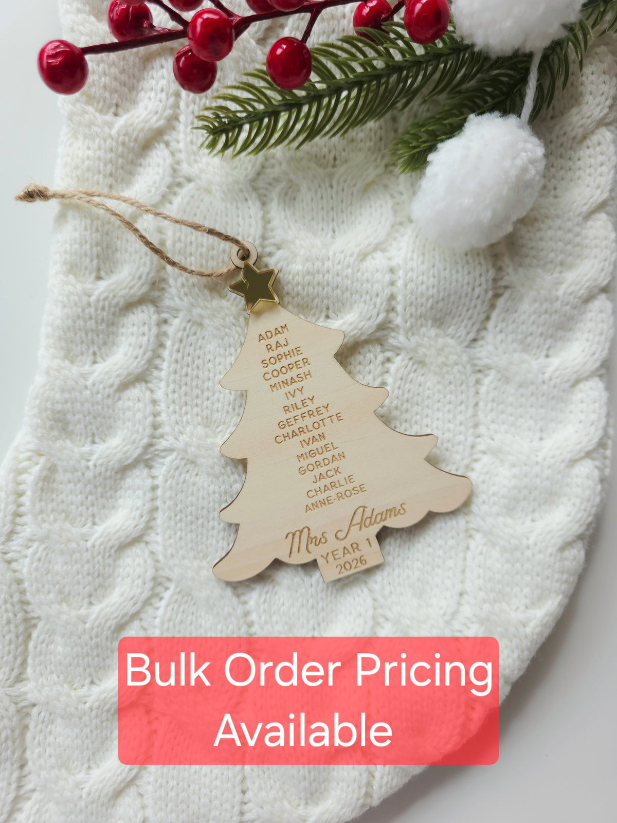 Teacher / Class End Of Year Gift Ornament