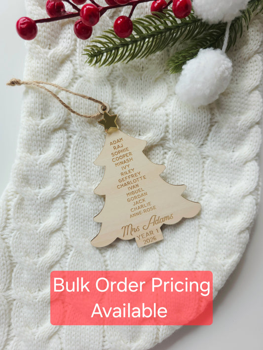 Teacher / Class End Of Year Gift Ornament
