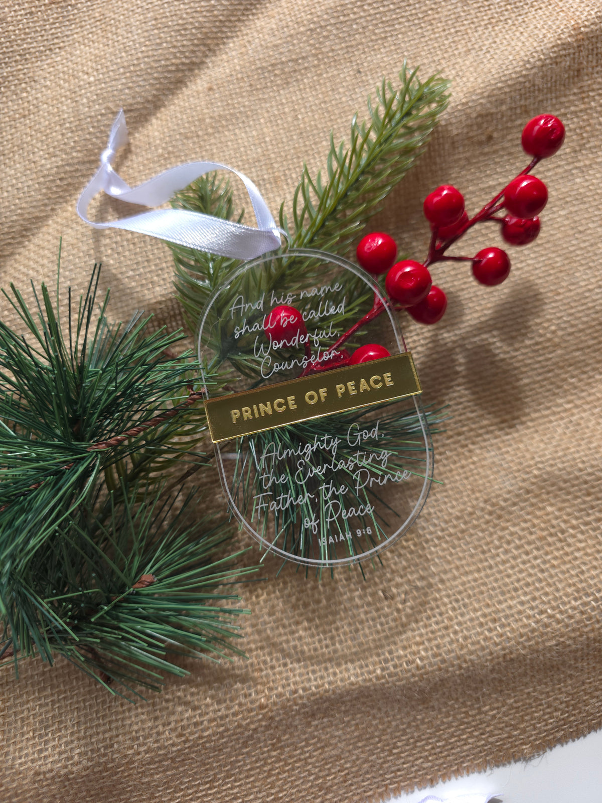Christian Nativity Christmas Ornaments - Set of 2