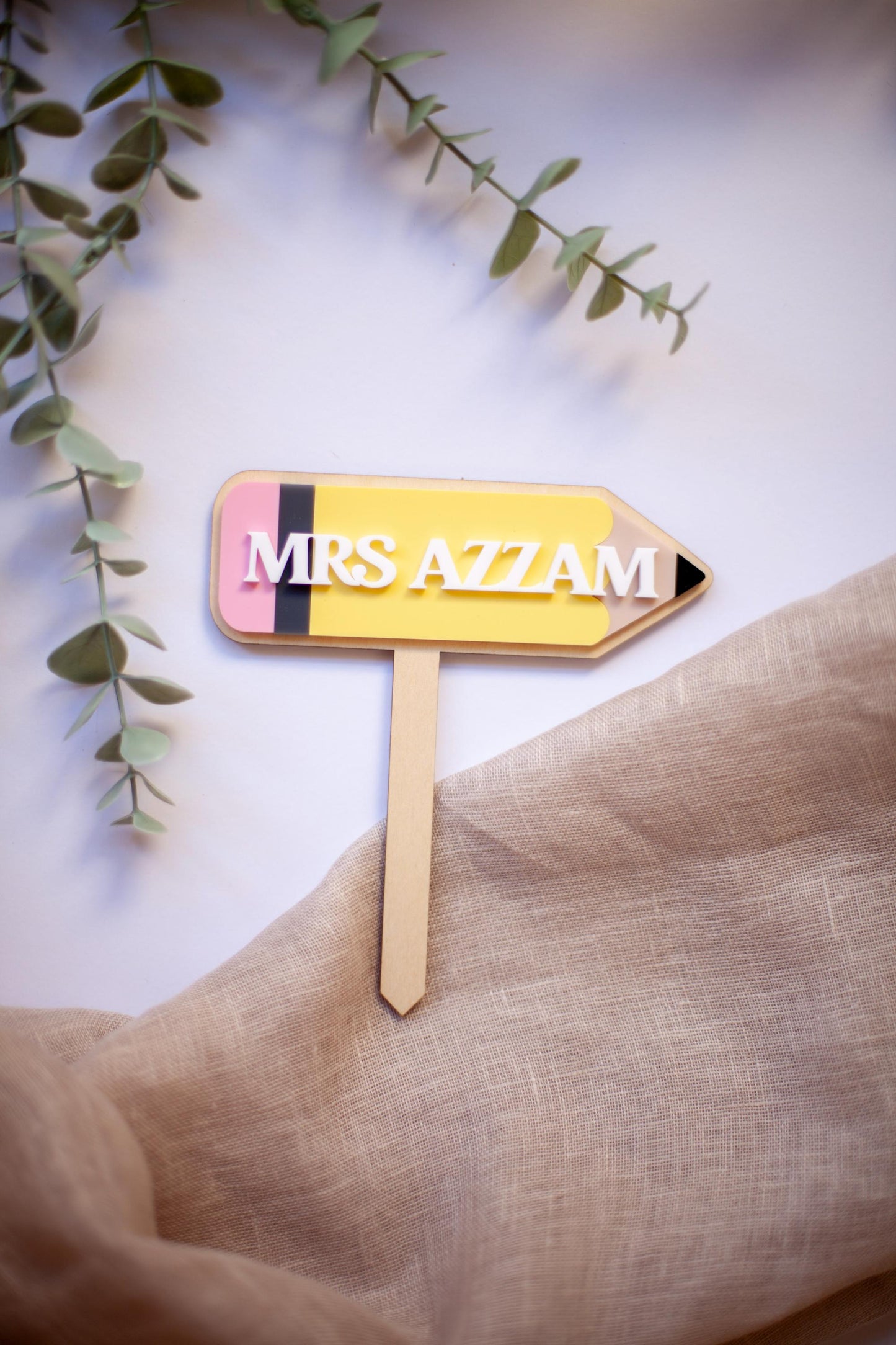 Teacher Personalised Plant Stake