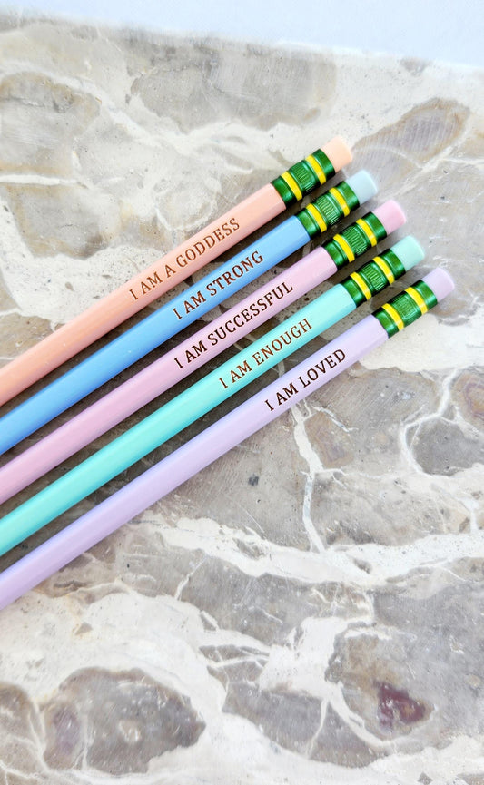 Affirmation Pencils Set of 5