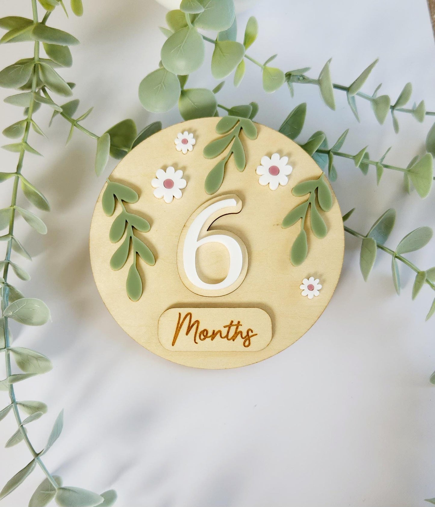 Baby Milestone Interchangeable Circle Flowers