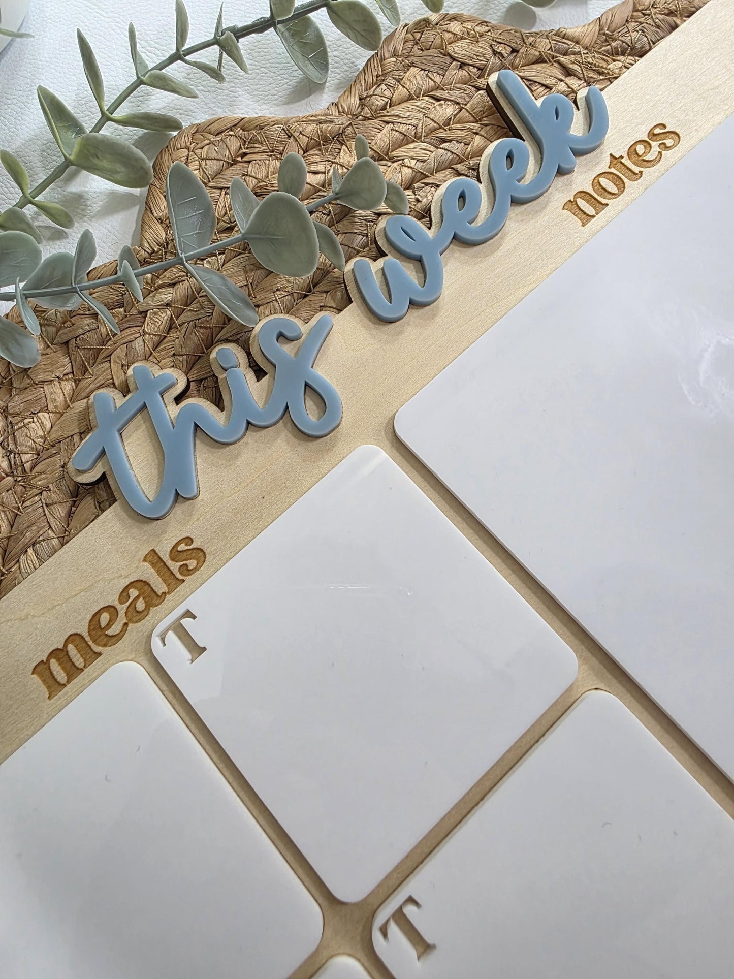 Magnetic Meal Planner and Note Pad