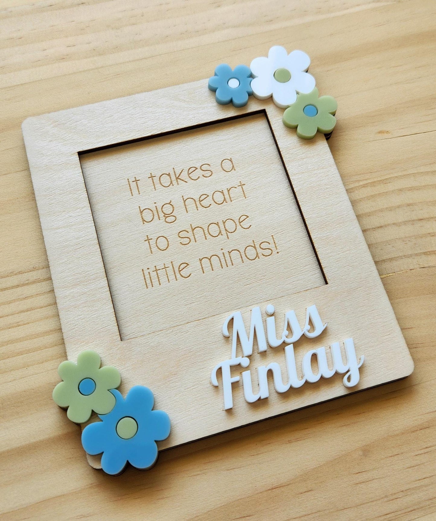 Teacher Sticky Note Holder Flowers