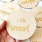 I AM Statement Affirmation Circles Set of 8