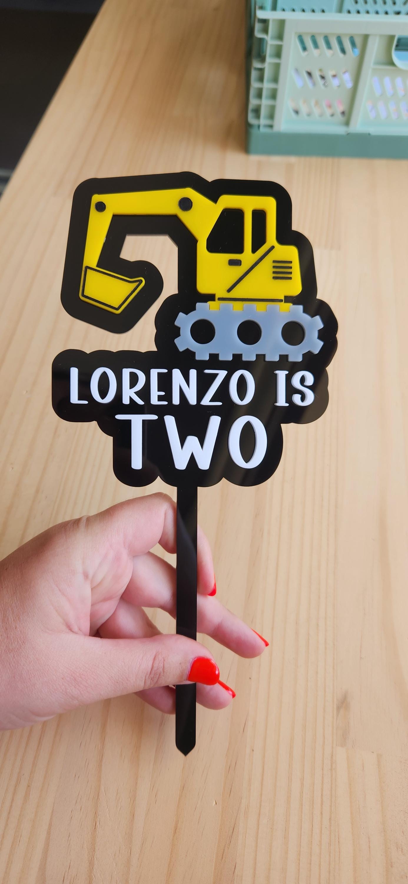 Construction Cake Topper