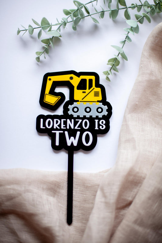 Construction Cake Topper