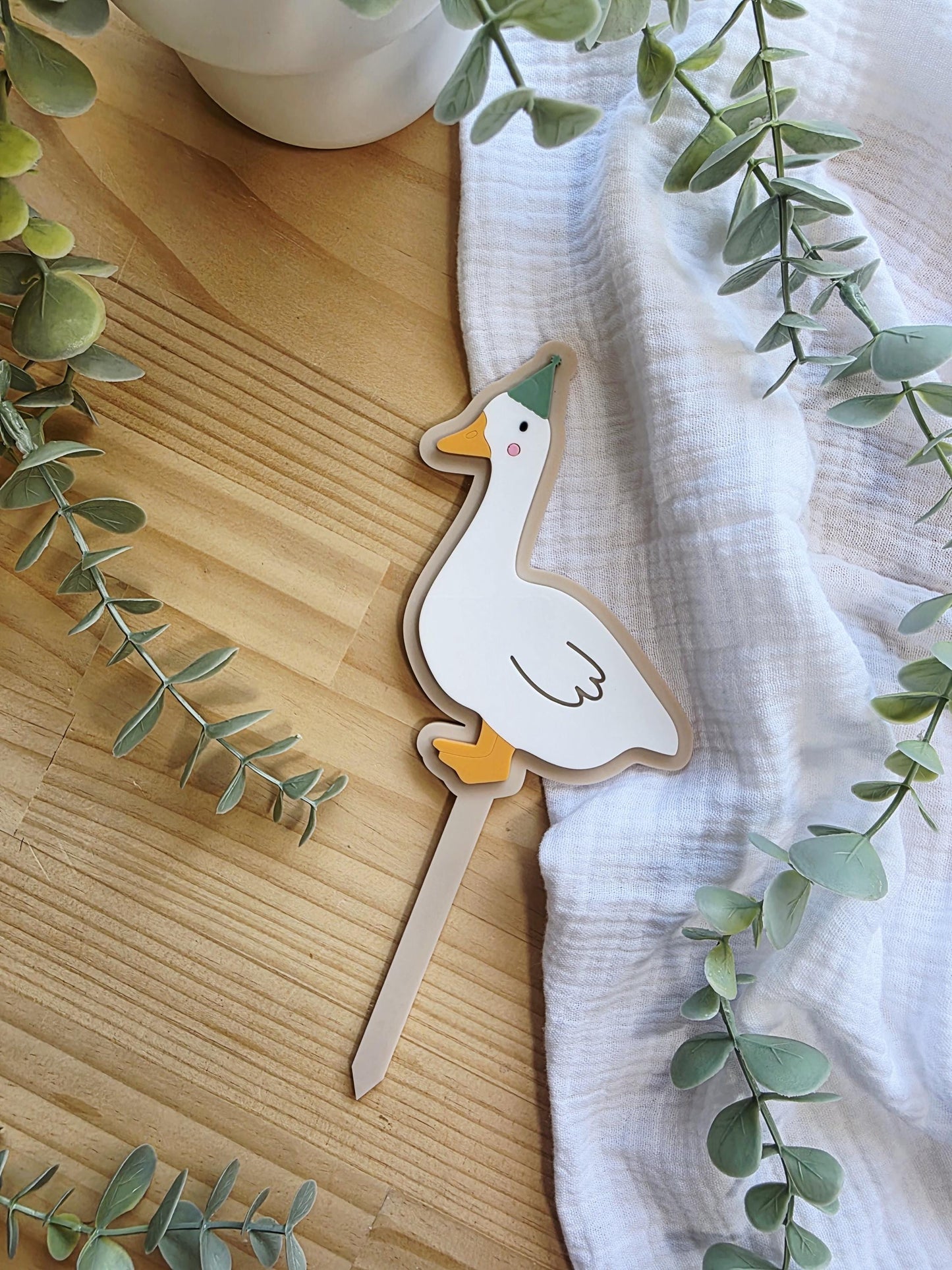Silly Goose Cake Topper
