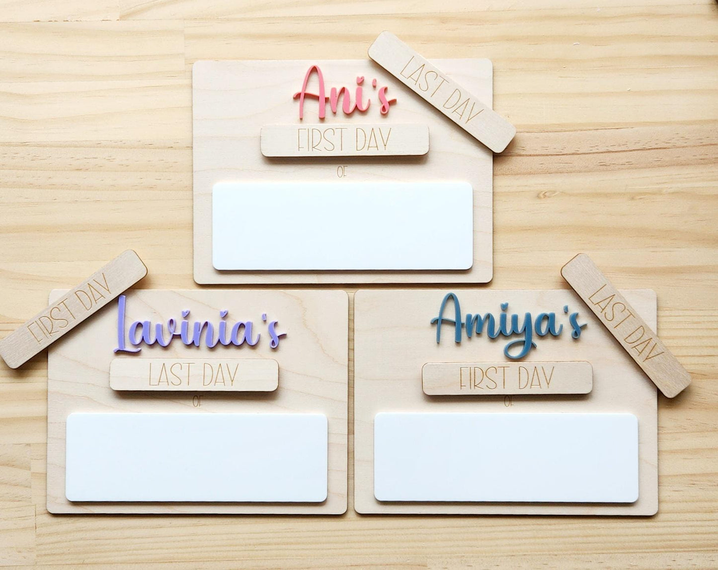 First and Last Day Board