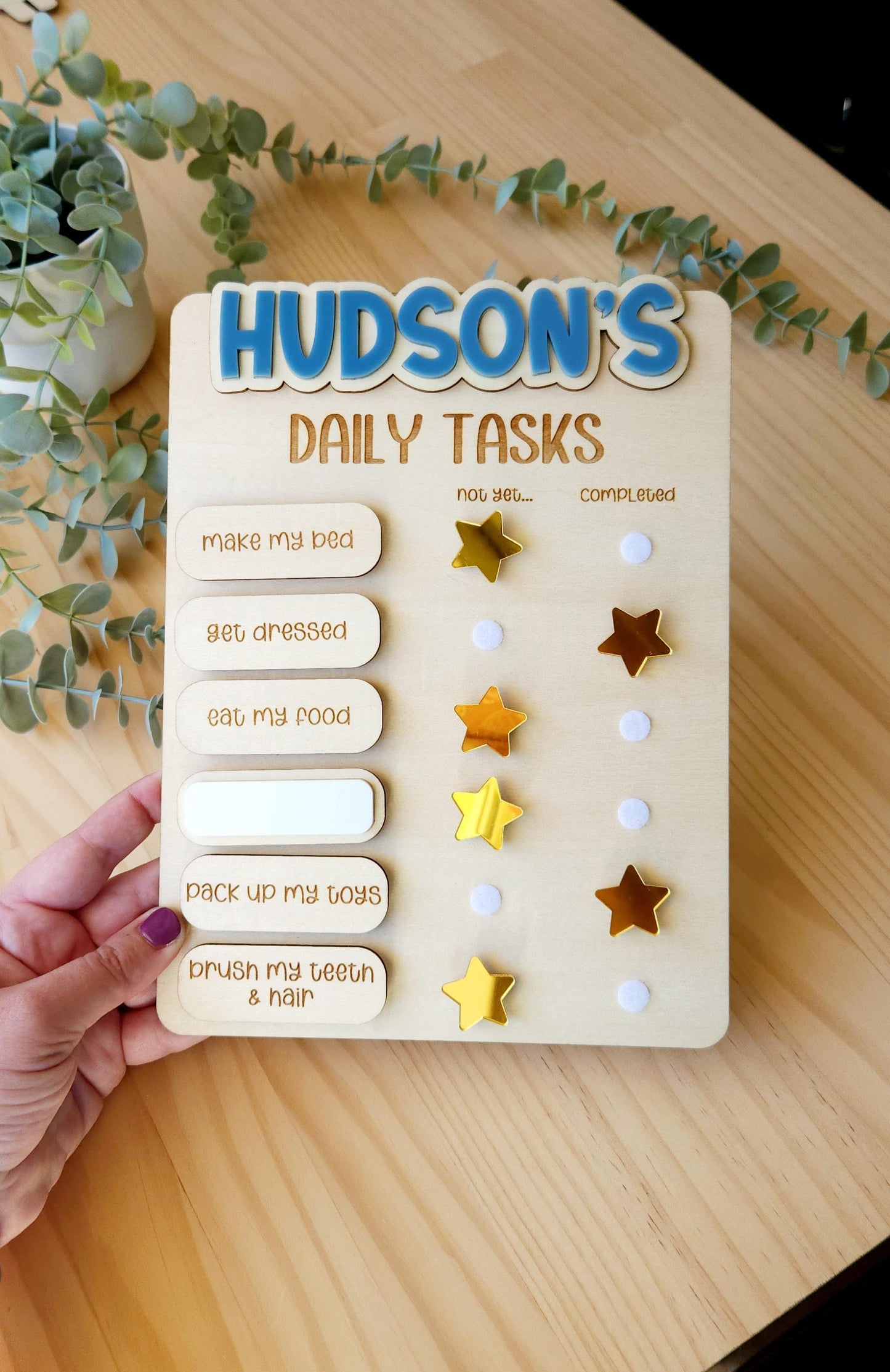 Daily Tasks Gold Star
