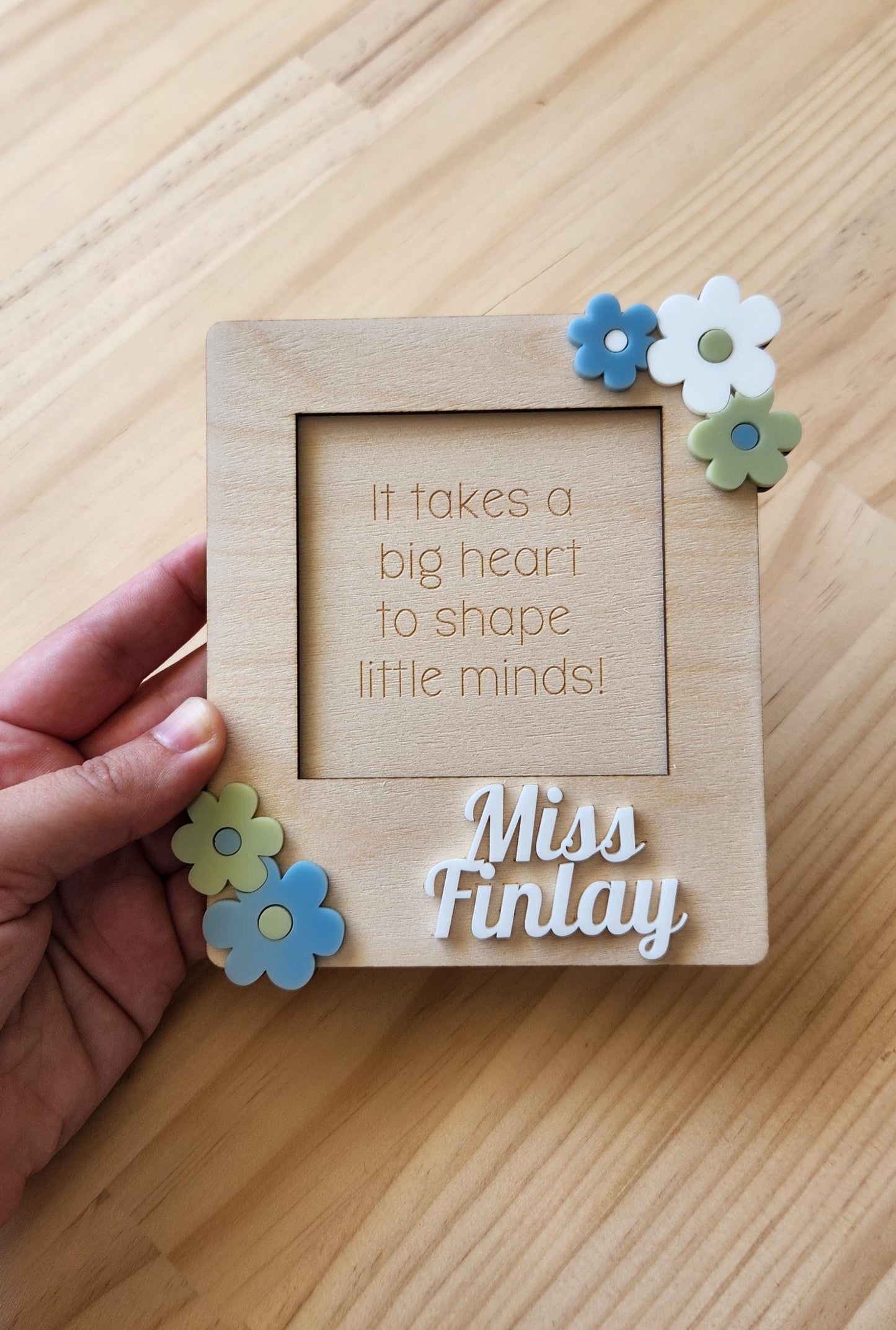 Teacher Sticky Note Holder Flowers