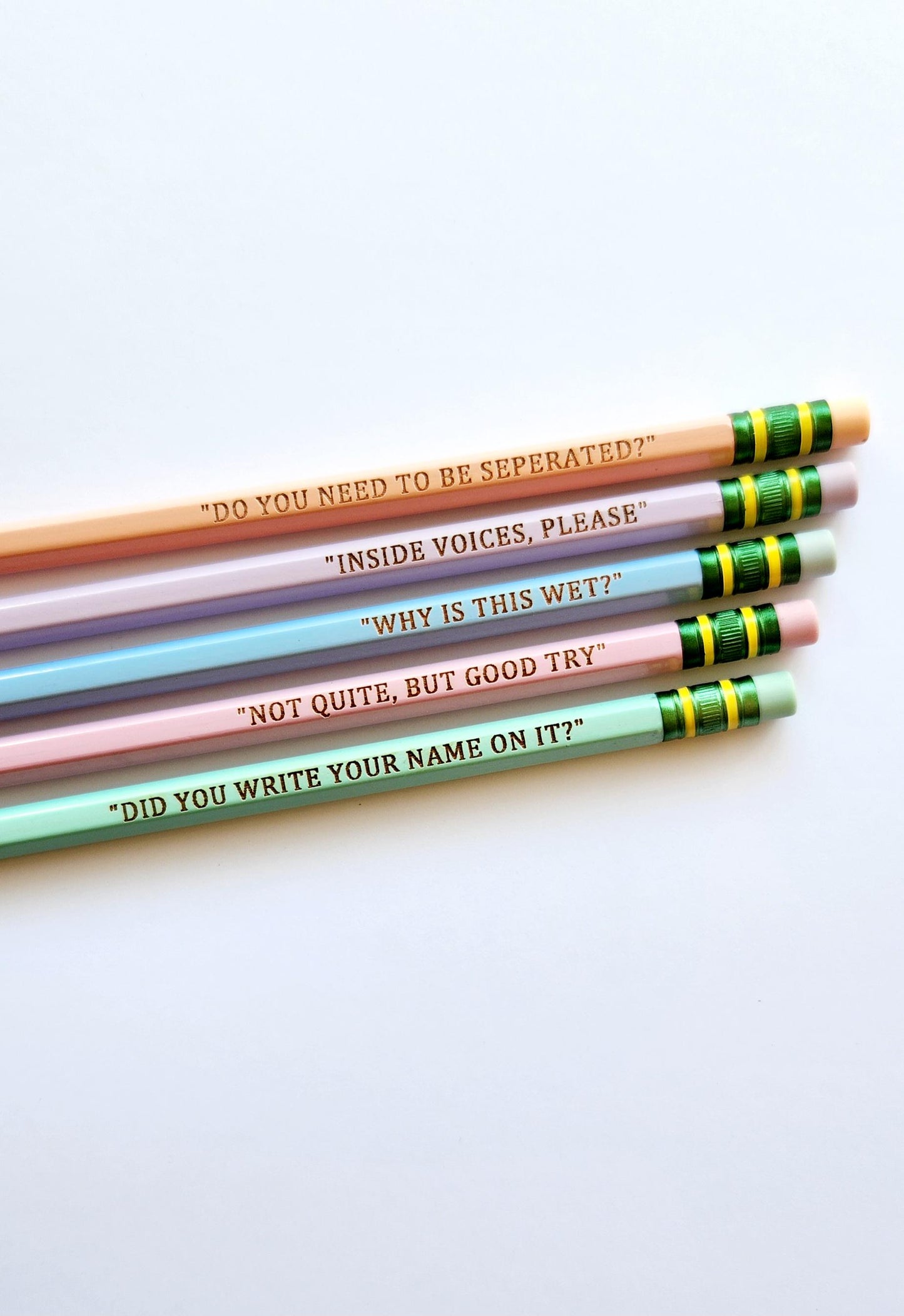 Teacher Engraved Pencils Pack of 5