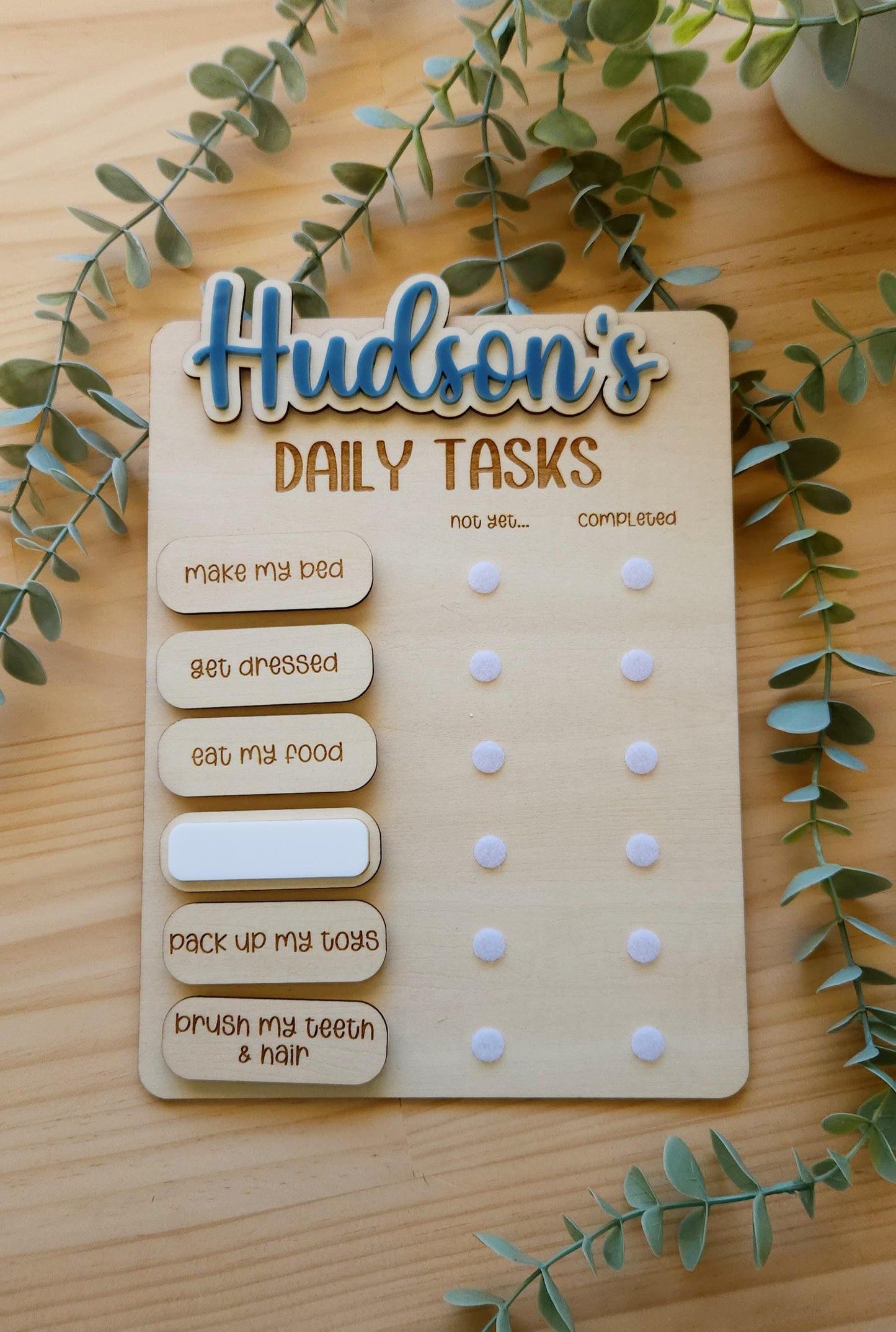 Personalised Daily Tasks Ticks