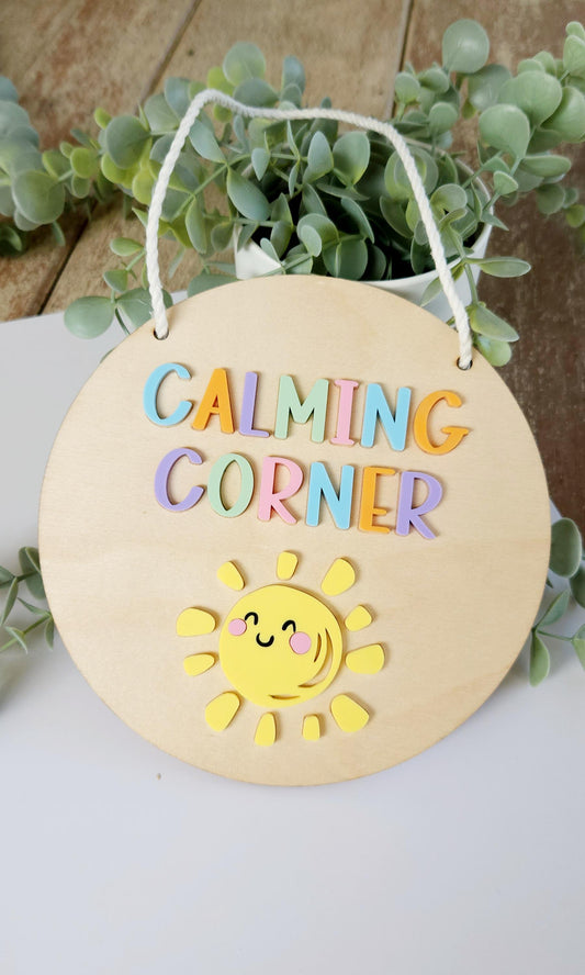 Calming Corner Sign
