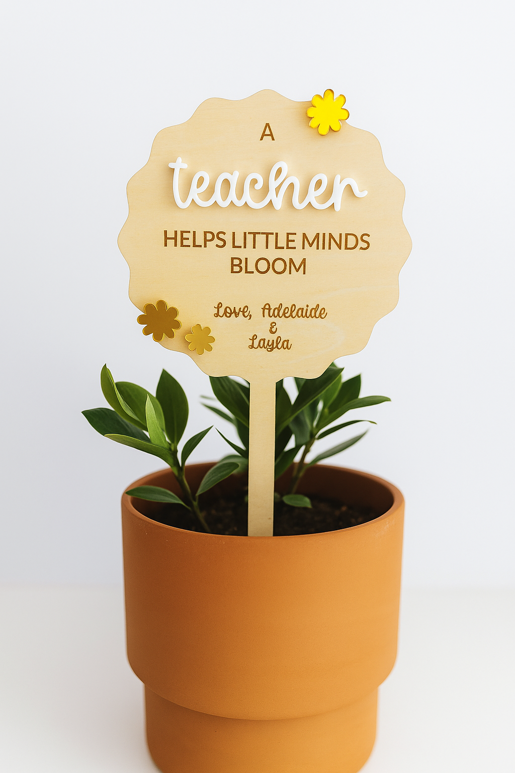 Personalised Plant Stake - Teacher Gift