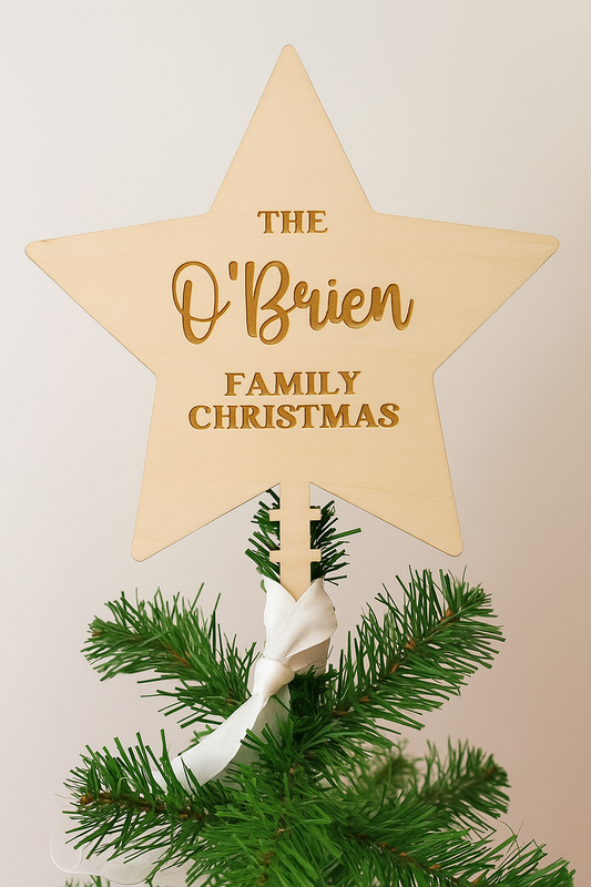 Personalised Christmas Tree Star
