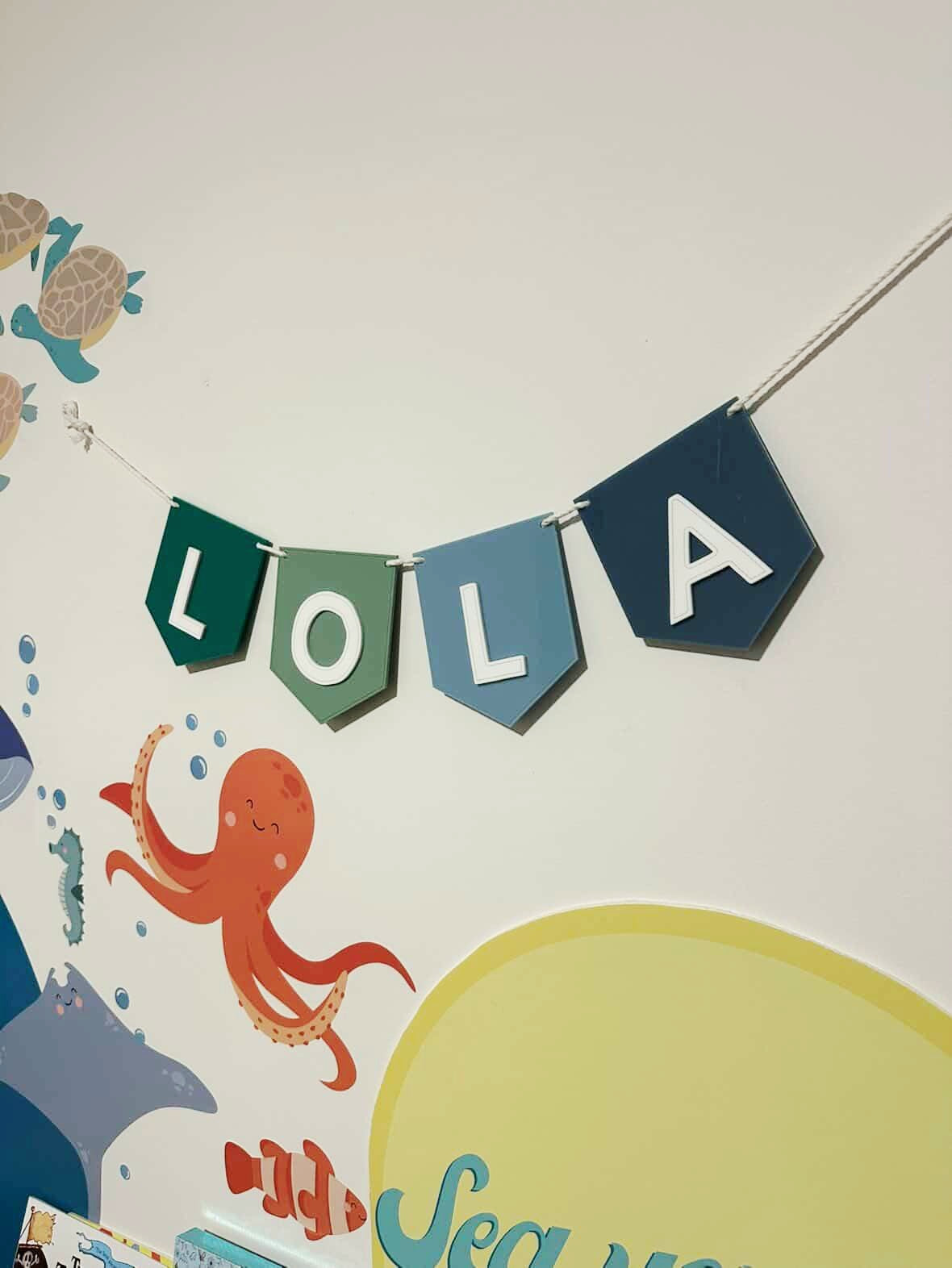 Name Bunting - Acrylic