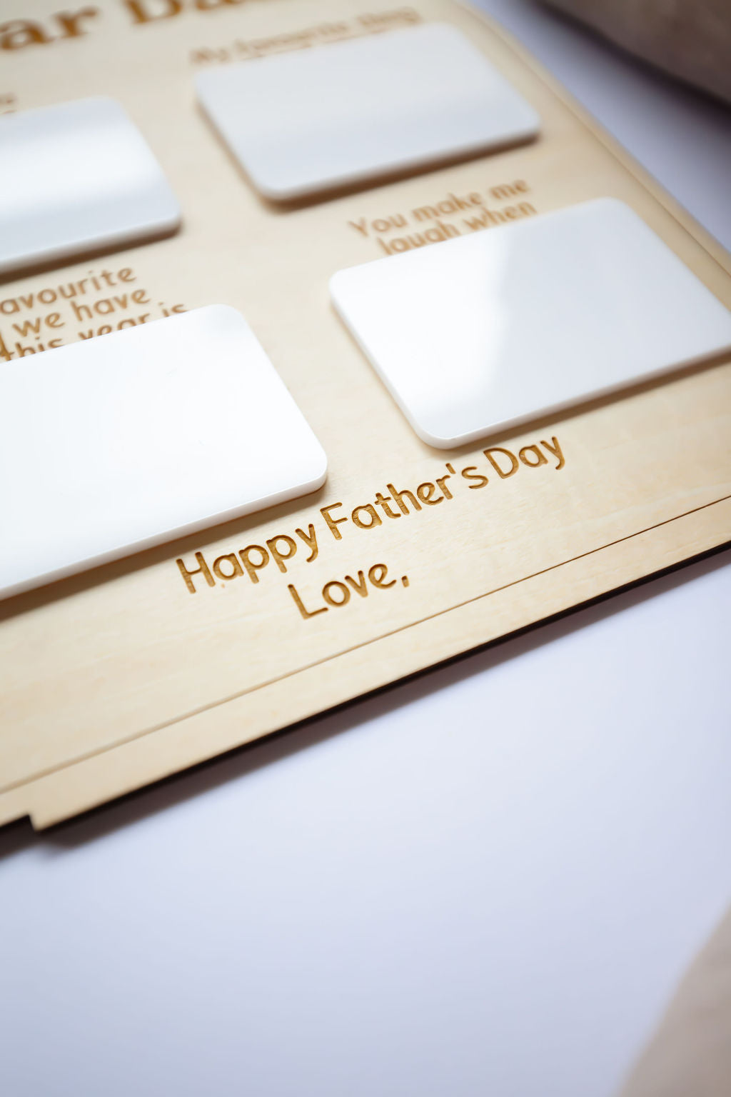 Reasons Why We Love You Stand Personalised Father's Day Gift