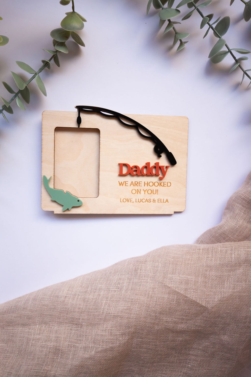 We Are Hooked On You Photo Frame