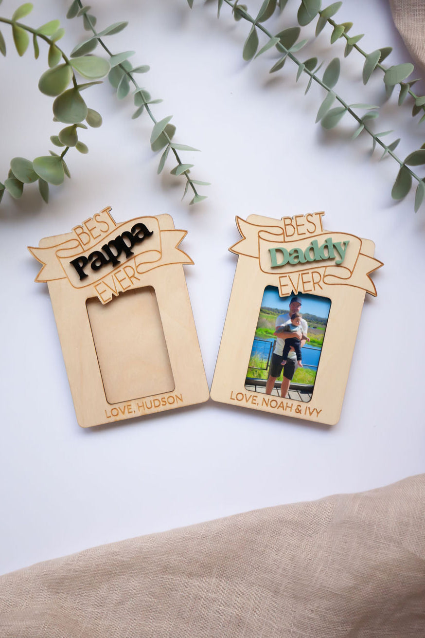 Best Dad Ever Magnetic Photo Frame