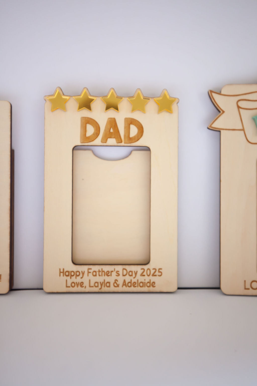 5 Star Dad Magnetic Photo Frame Personalised