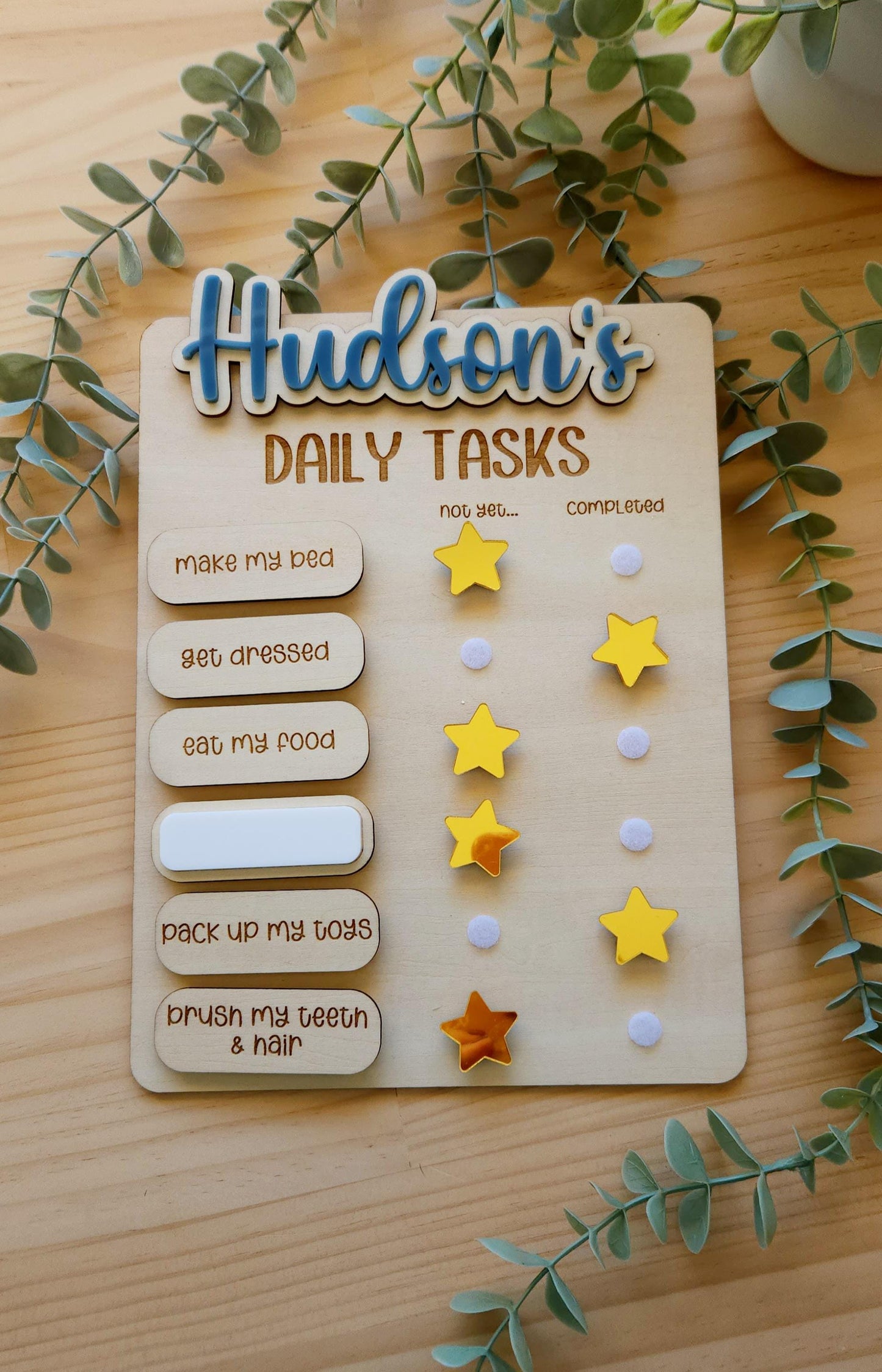 Daily Tasks Gold Star