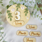Baby Milestone Interchangeable Circle Flowers