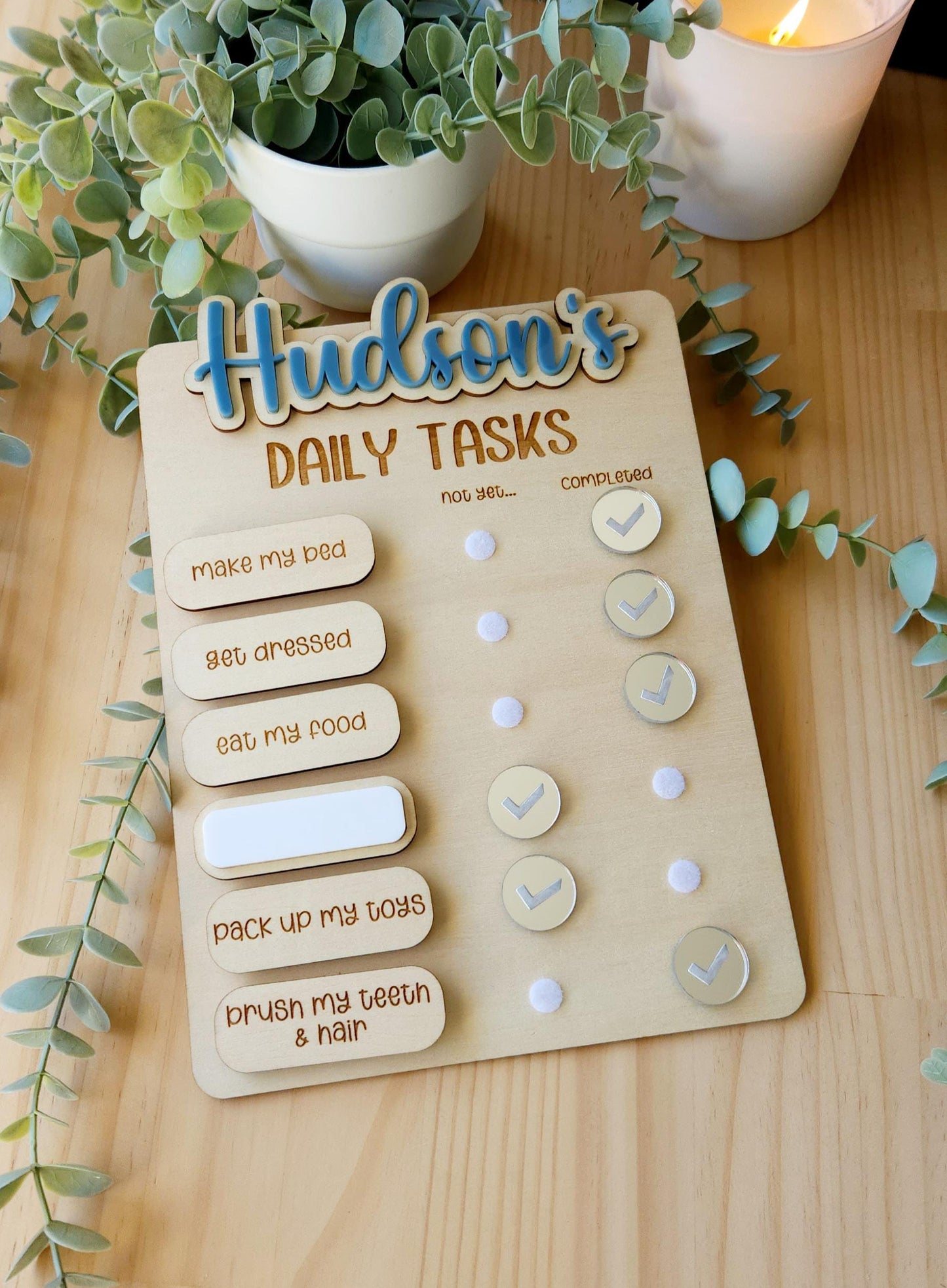 Personalised Daily Tasks Ticks