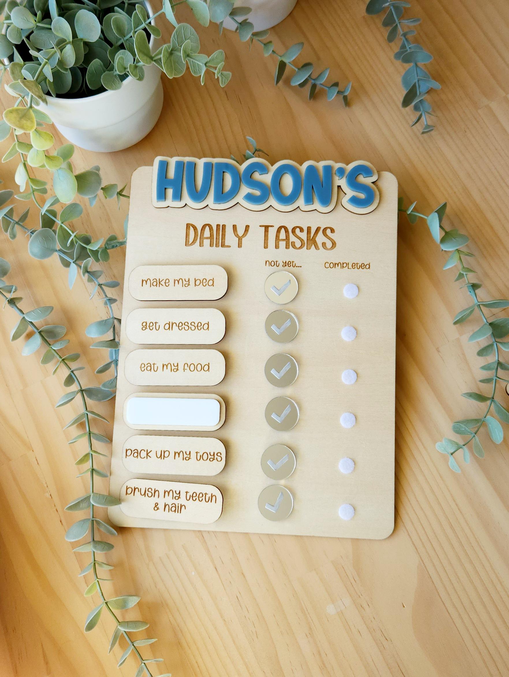 Personalised Daily Tasks Ticks – Shining Stars Studio