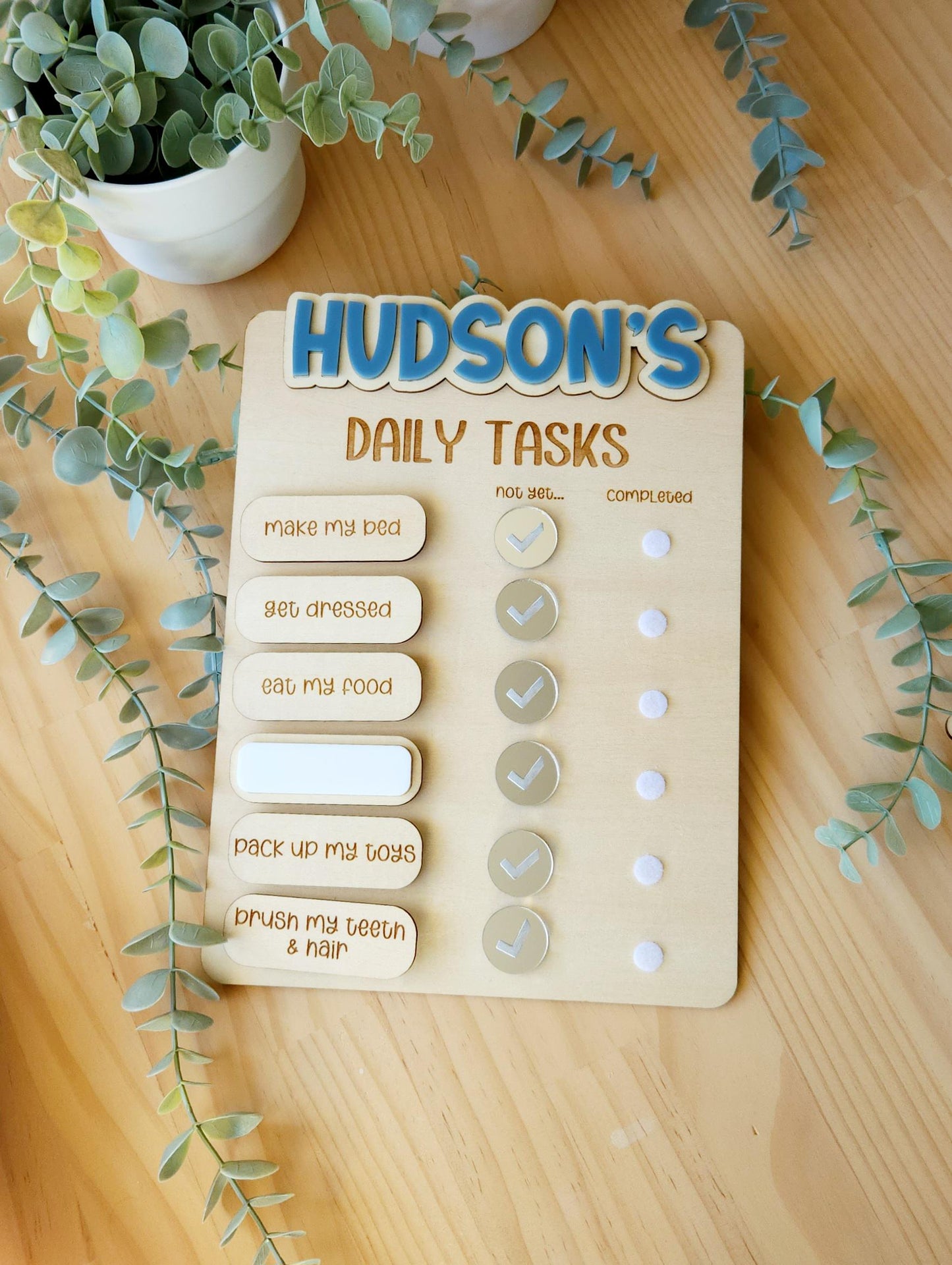 Personalised Daily Tasks Ticks