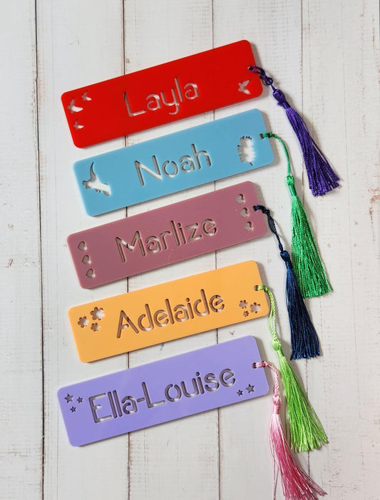 Personalised Acrylic Bookmark