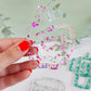 Jumbo Paperclips Glitter Acrylic