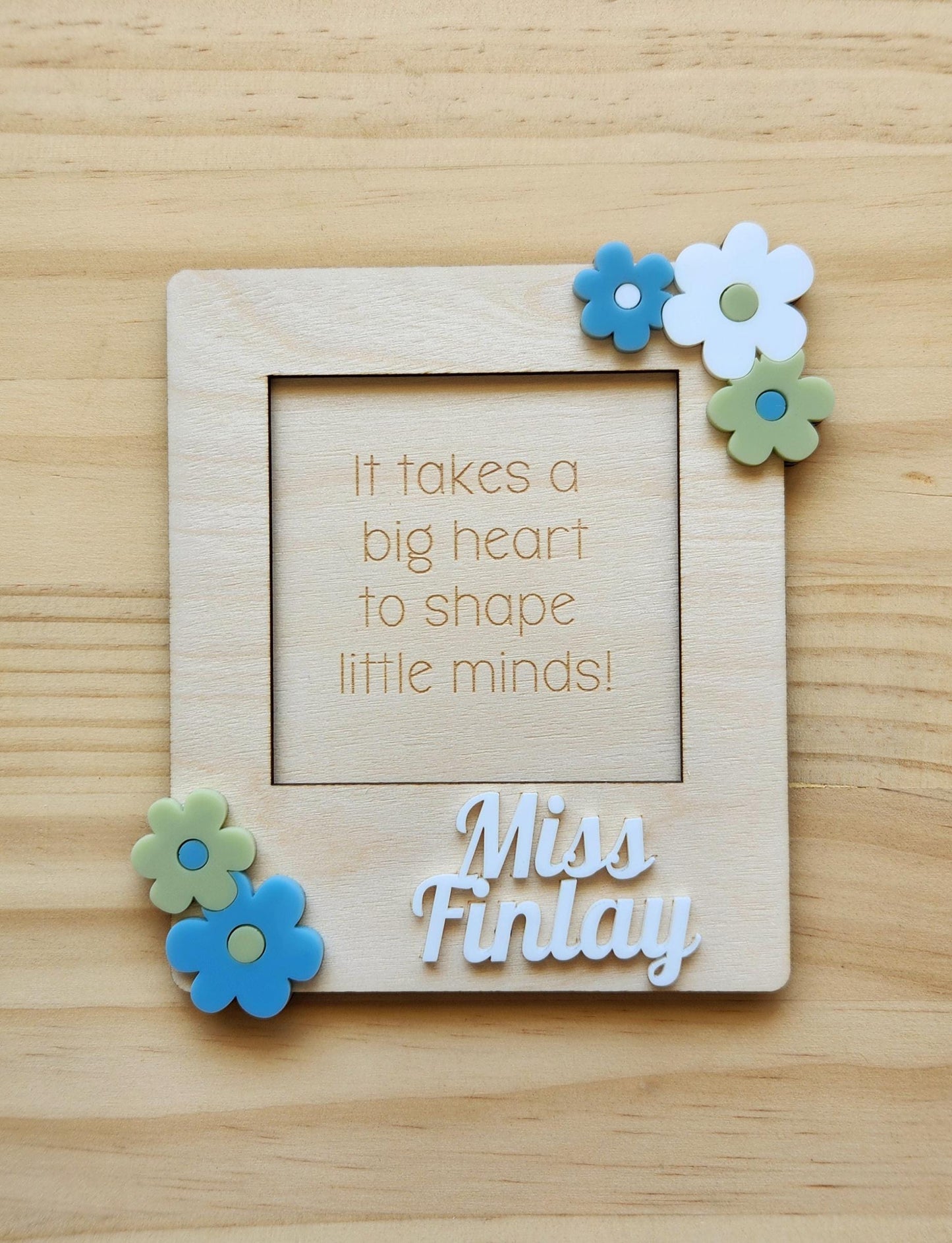 Teacher Sticky Note Holder Flowers