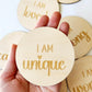 I AM Statement Affirmation Circles Set of 8