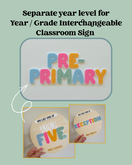 Year / Grade - Separate Year Level