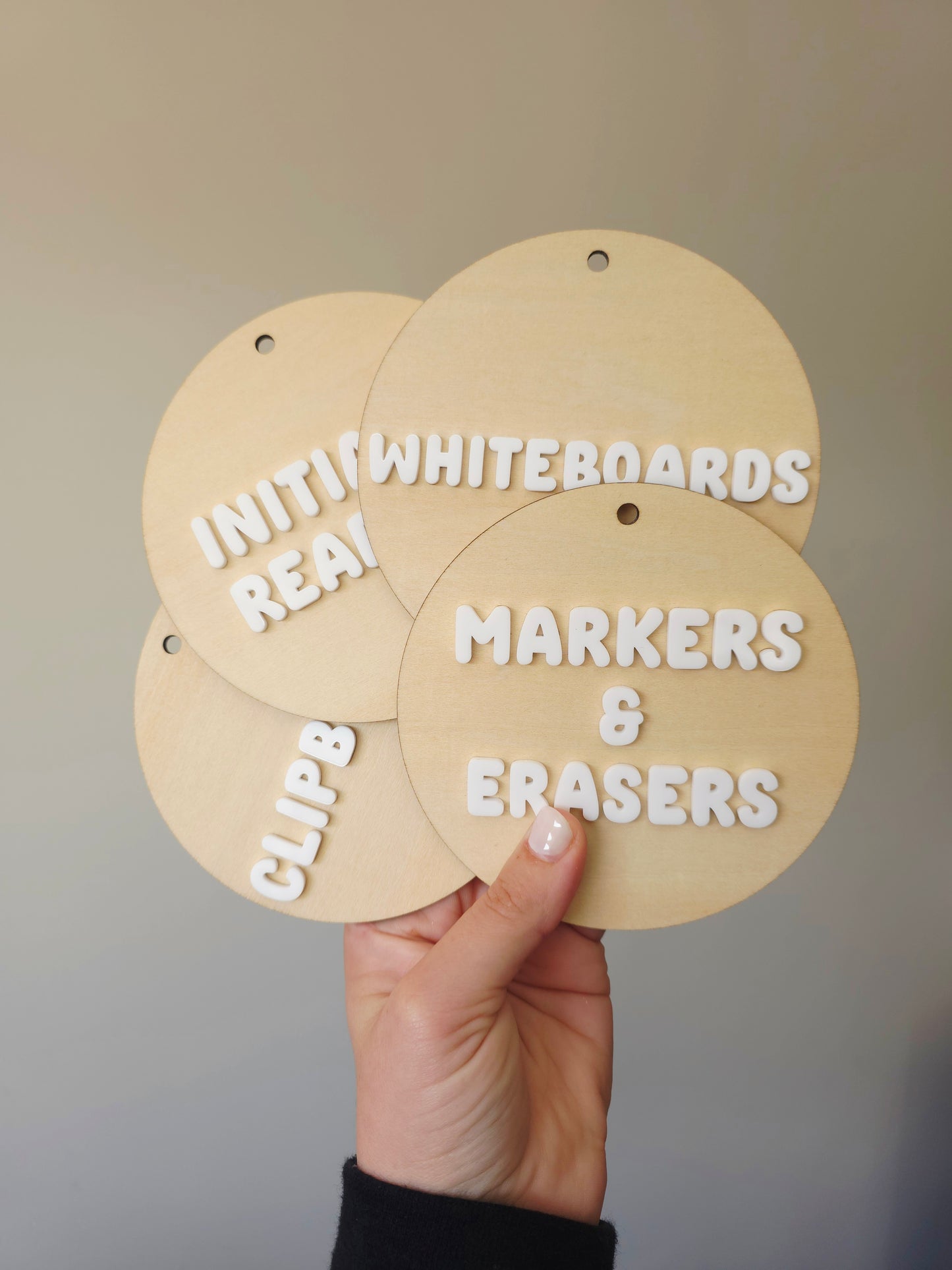 Customised Classroom Circle Labels