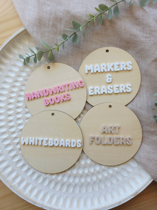 Customised Classroom Circle Labels