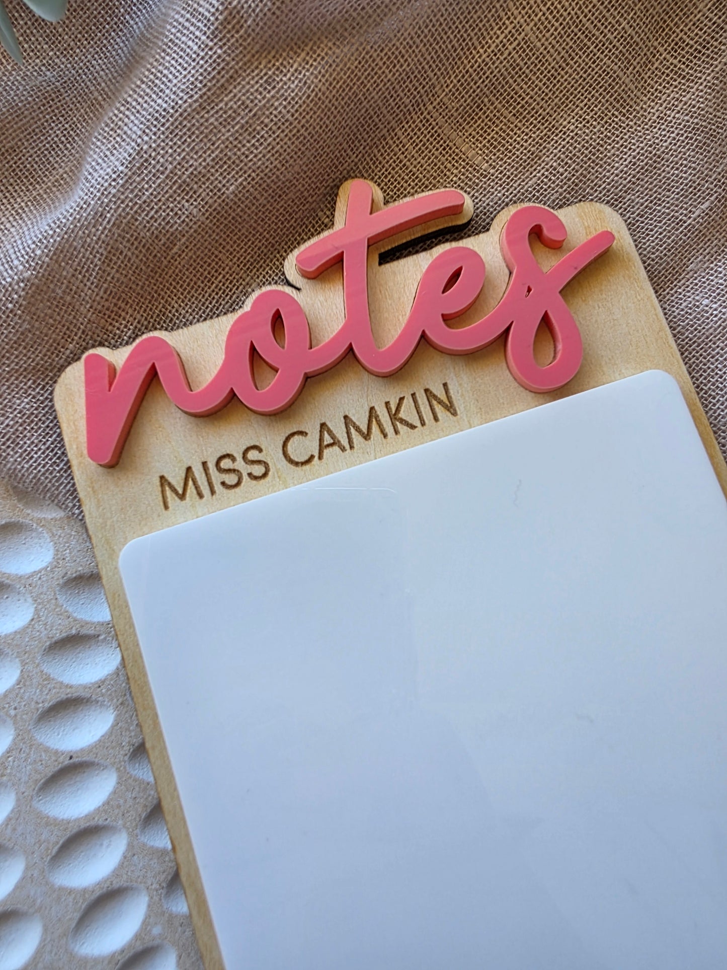 Teacher Dry Erase Note Pad