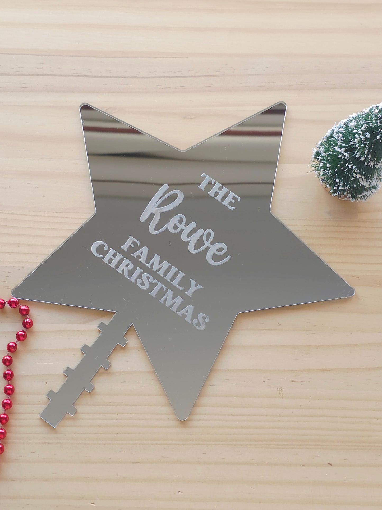 Personalised Christmas Tree Star