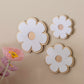 Acrylic & Wood Flower Trio – Set of 3